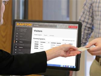 Raptor Visitor Management System Process Photo